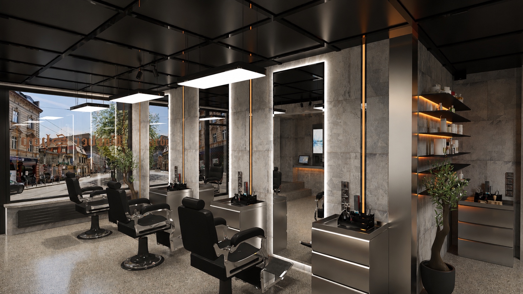 Barber w Katowicach — wizualizacja 1