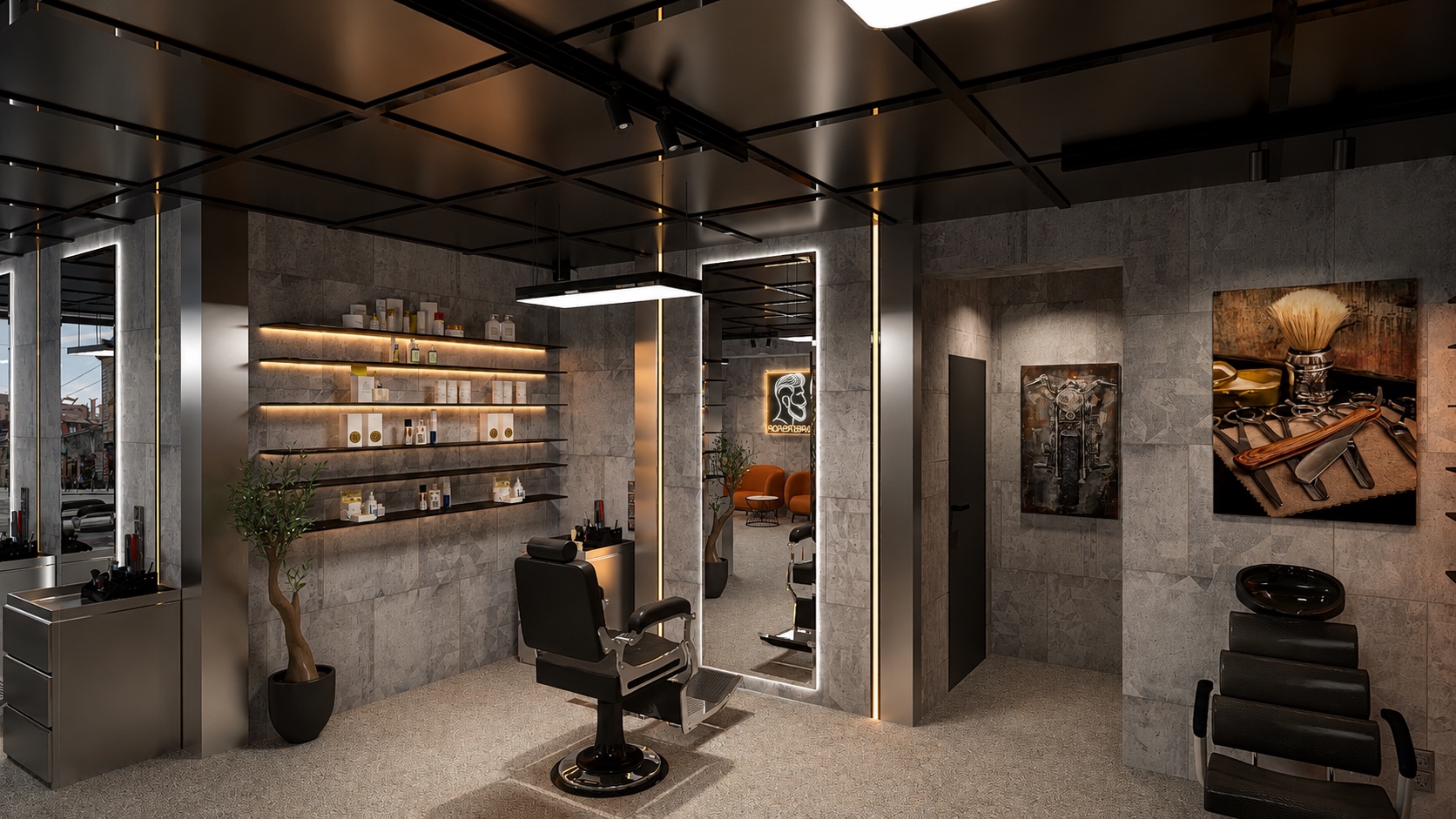 Barber w Katowicach — wizualizacja 2