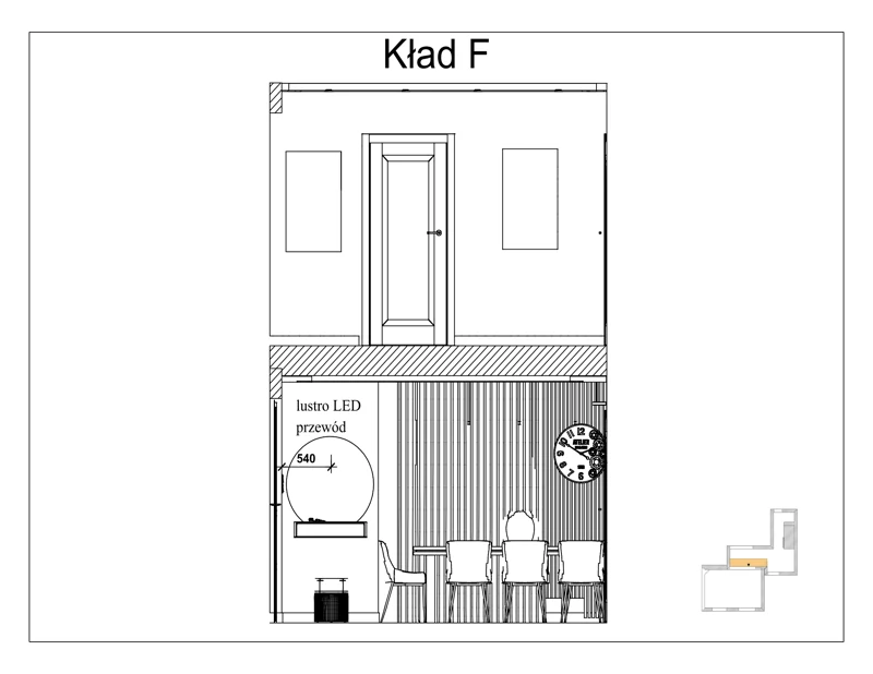 Kład F — komunikacja i jadalnia