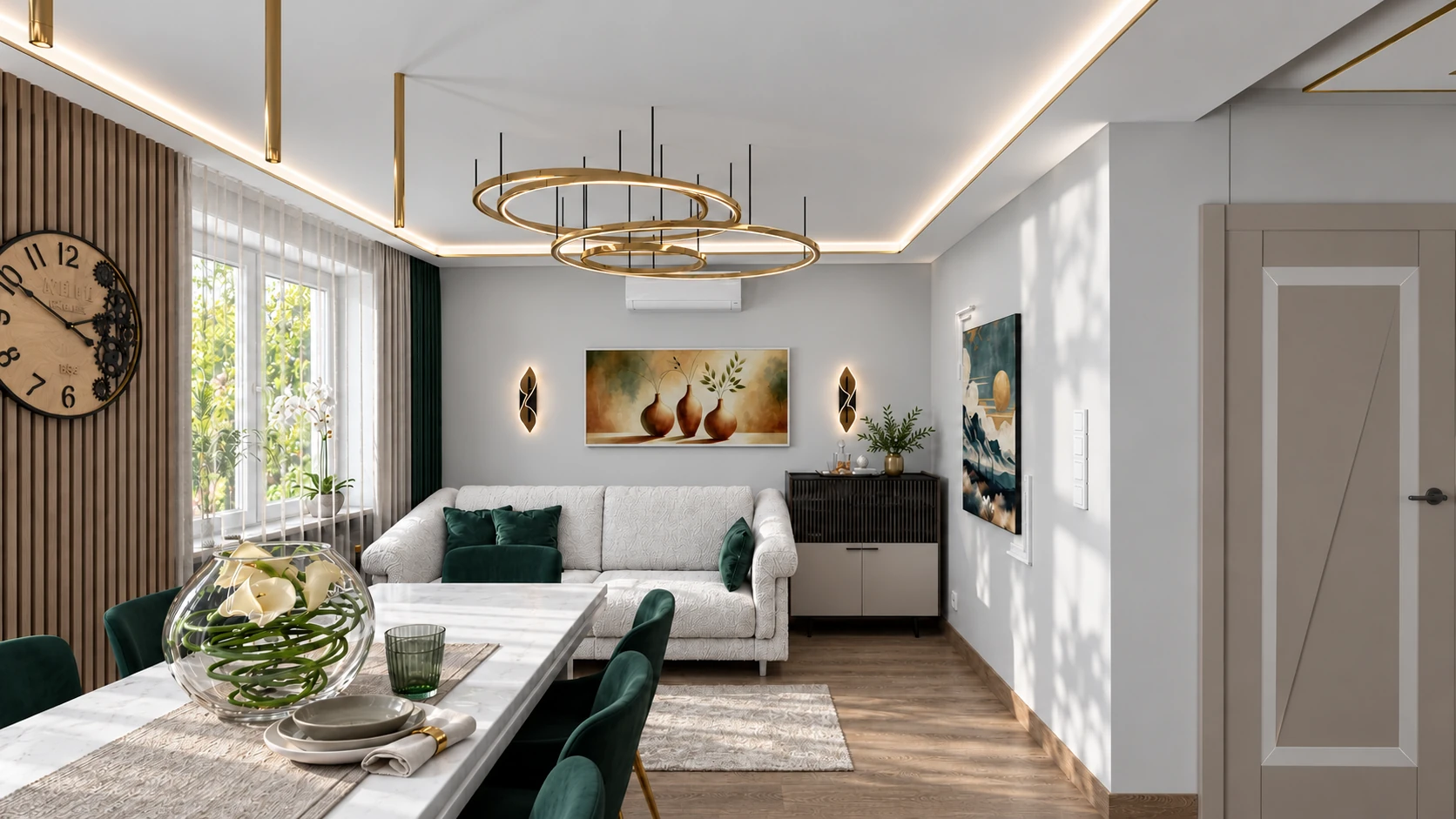 Salon od strony jadalni