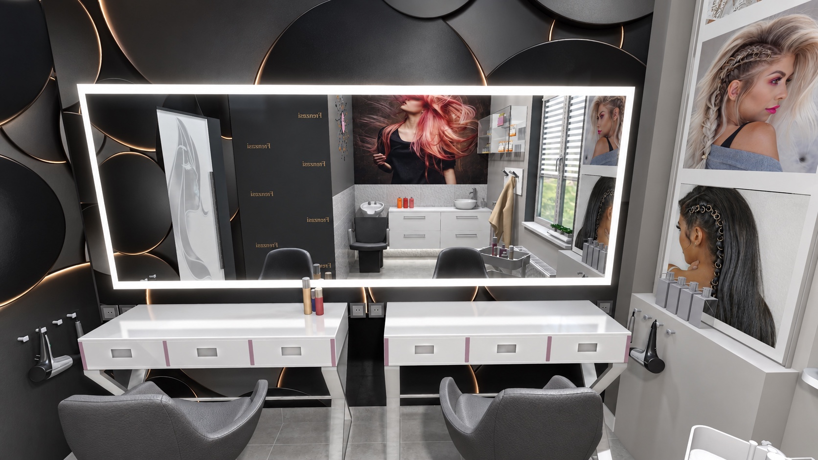 Salon fryzjerski we Wrocławiu — wizualizacja 4