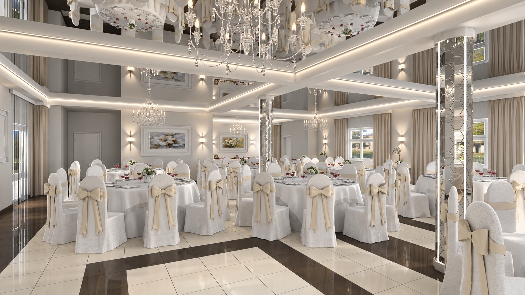Sala balowa Gracja — Stare Kupiska — wizualizacja 1