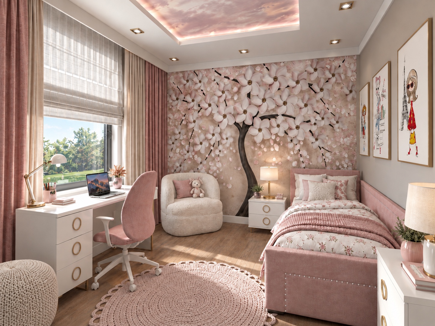 Pokój Kasi — wizualizacja 1