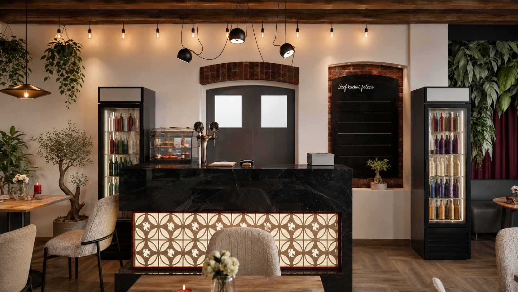 Restauracja Gusto w Chęcinach — wizualizacja 3