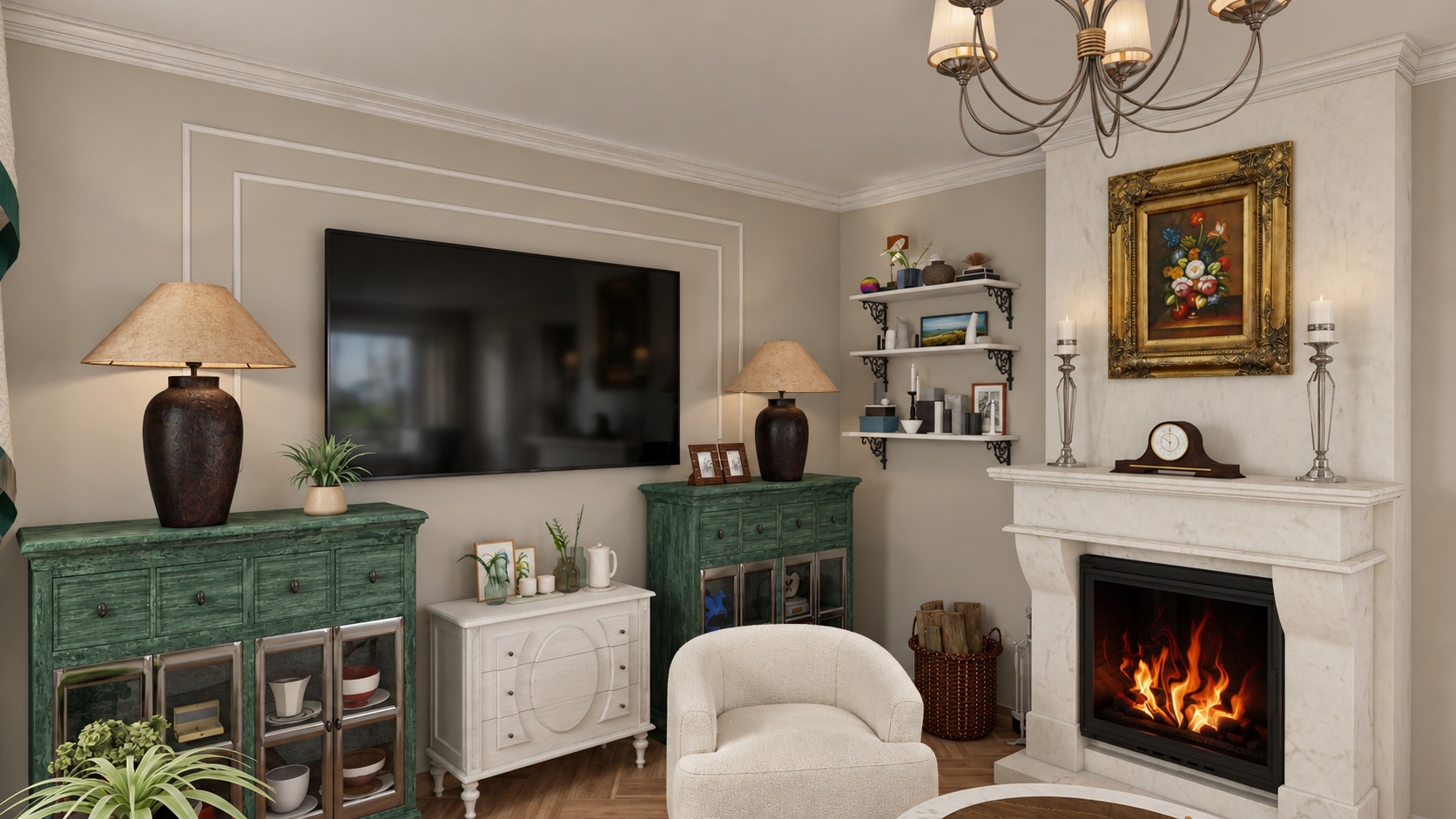Salon w Siedlcach — wizualizacja 3